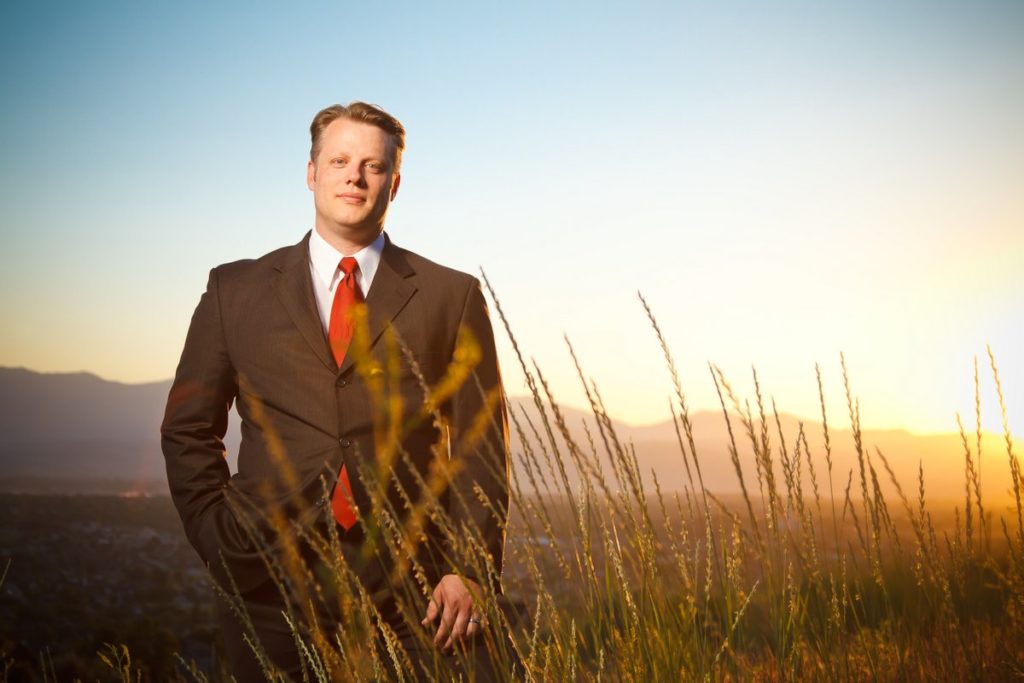 Campaign Portrait of John Morris running for Utah County Commissioner. 