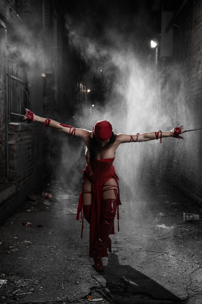 Elektra cosplay photography